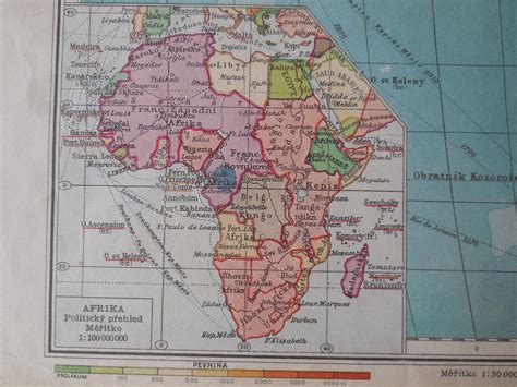 Mapa Francúzskej západnej Afriky v roku 1913