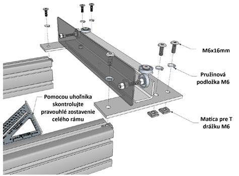 Montáž rámu ohýbačky