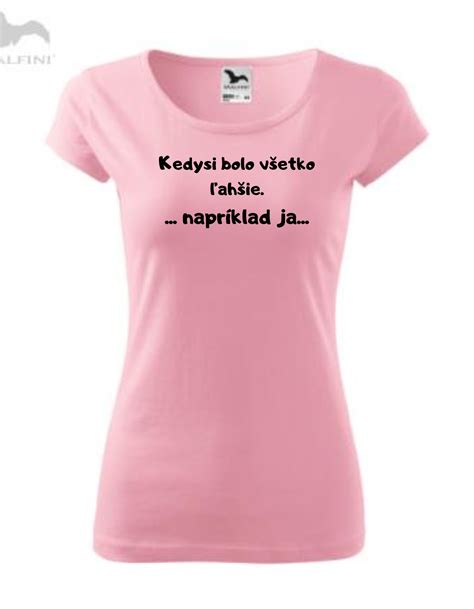 dámske tričká rôznych farieb