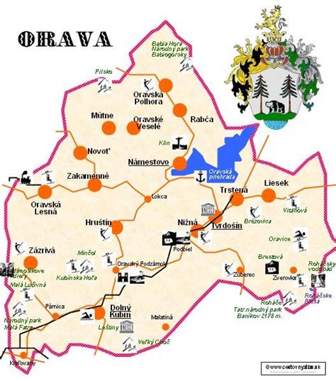 mapa Oravy
