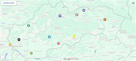 Mapa Senianskych rybníkov