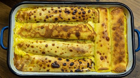 Zapečené syrové palacinky v srnčom chrbáte