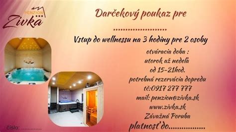 Darčekový poukaz na wellness procedúru