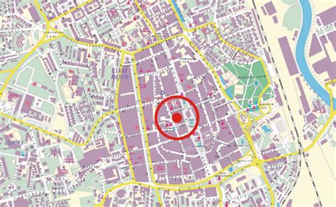 Mapa Hlavnej ulice v Košiciach s vyznačenými reštauráciami