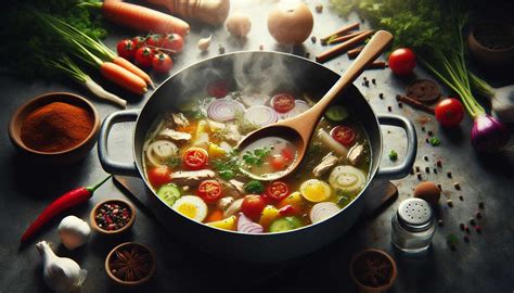 Ilustrácia nutričných hodnôt kuracej polievky