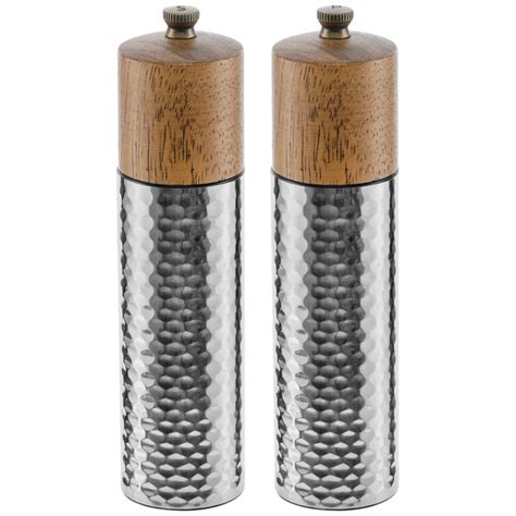 Bukové drevo a zlaté kovové časti mlynčeka na korenie