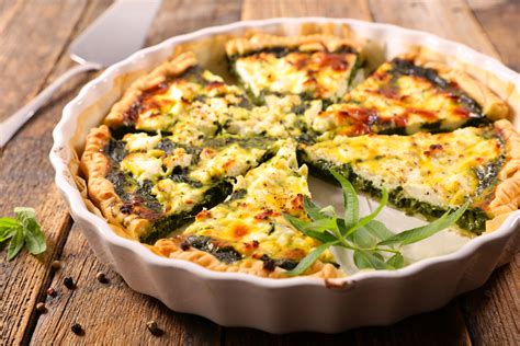 Jarný quiche so špenátom