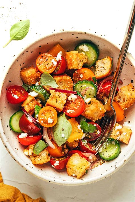 Ilustrácia Toskánskeho šalátu Panzanella