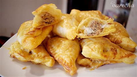 Ilustračné foto mešcov z lístkového cesta s kuracím mäsom