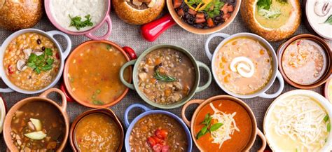 Rôzne druhy polievok