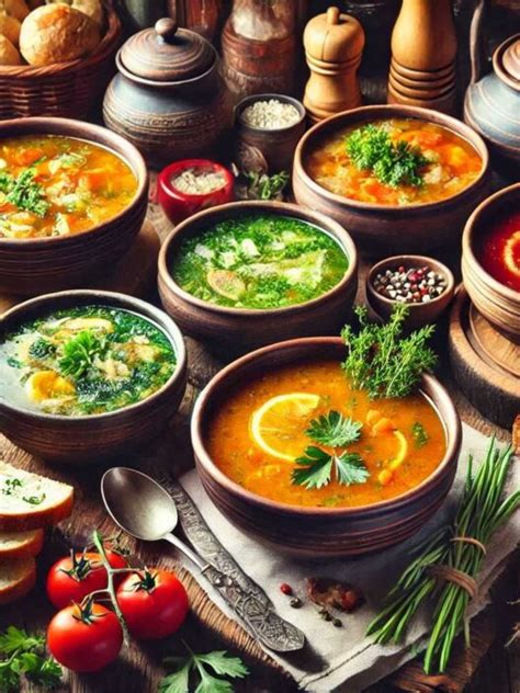 Estetická prezentácia polievky