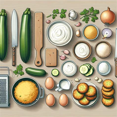 Ilustrácia cuketových jadierok pripravených na pečenie