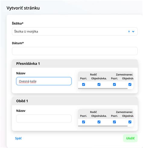 Prehľad rôznych typov servisu jedál