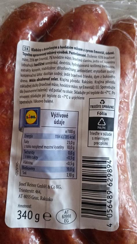 Nutričné hodnoty klobásy