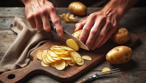 Nakrájané zemiaky na hranolky