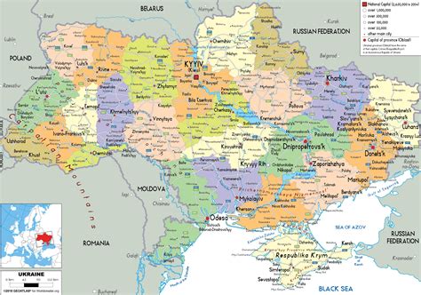 Mapa cezhraničnej spolupráce Slovenska a Ukrajiny