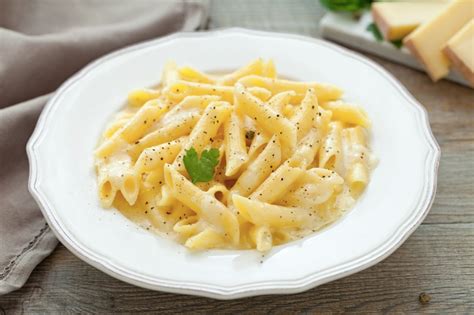Schéma postupu prípravy Penne Quattro Formaggi