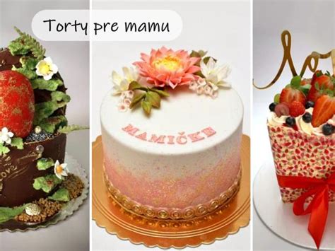 Krásne zdobená torta pre mamu