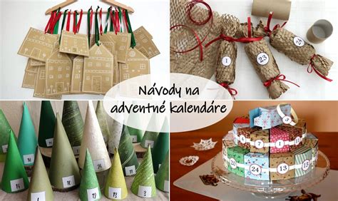Adventný kalendár z rôznych materiálov