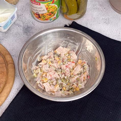 Ingrediencie na šunkový šalát