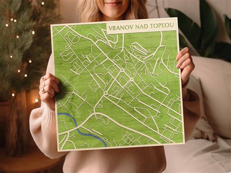Mapa Vranova nad Topľou s vyznačenými reštauráciami