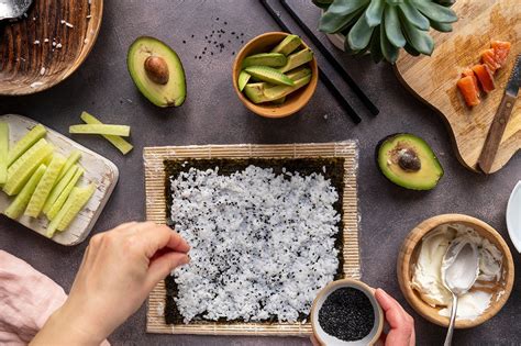 Príprava sushi ingrediencií