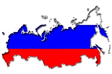 Mapa Ruska s vyznačenými regiónmi