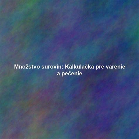 Ilustrácia rôznych surovín na varenie