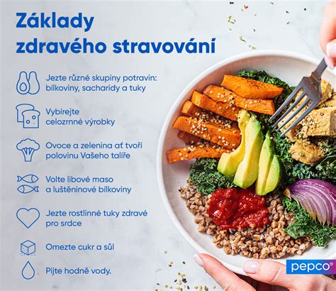 Farebná infografika s tipmi na zdravé stravovanie