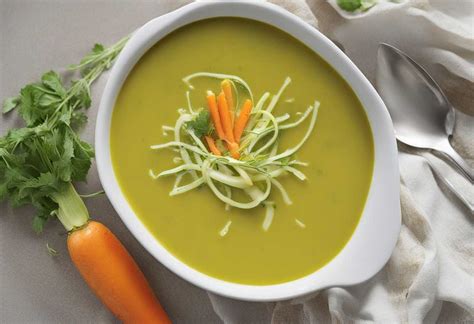 Zloženie polievky z mrkvy a zeleniny