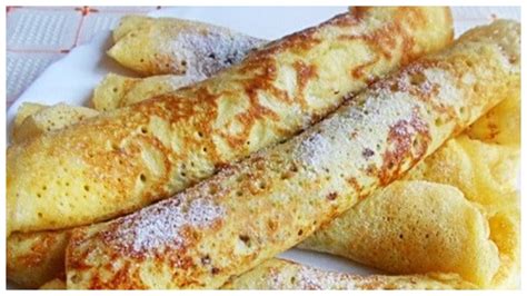 Výsledné nadýchané kefírové palacinky