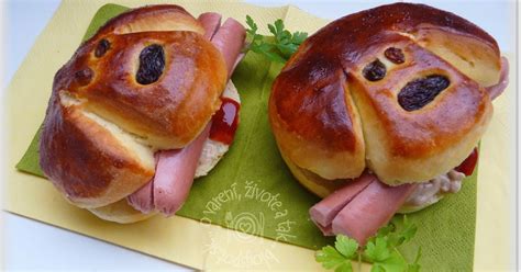 Karikatúra jazvečíka v rožku