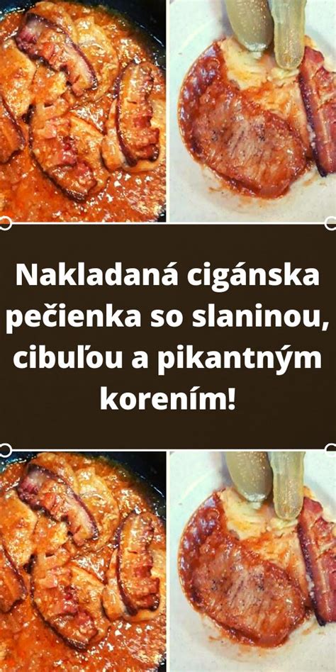 príprava bravčovej kotlety s cibuľou a slaninou