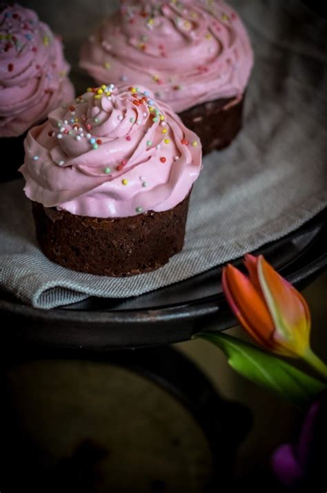 Cviklové cupcakes s krémom