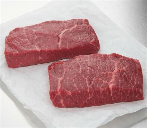 Štruktúra hovädzieho mäsa s vyznačením svalu pre Flat Iron Steak