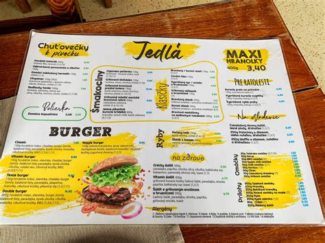 Možnosti denného menu v reštauráciách
