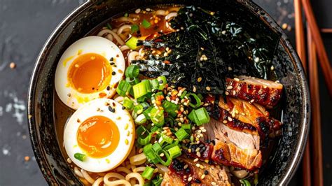 Servírovaná polievka ramen