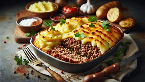 Zapečené mleté mäso so zemiakovou kašou