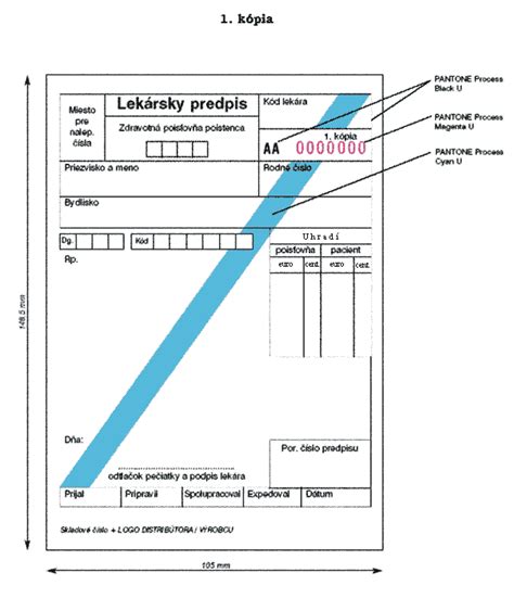 Infografika vysvetľujúca štruktúru lekárskeho predpisu