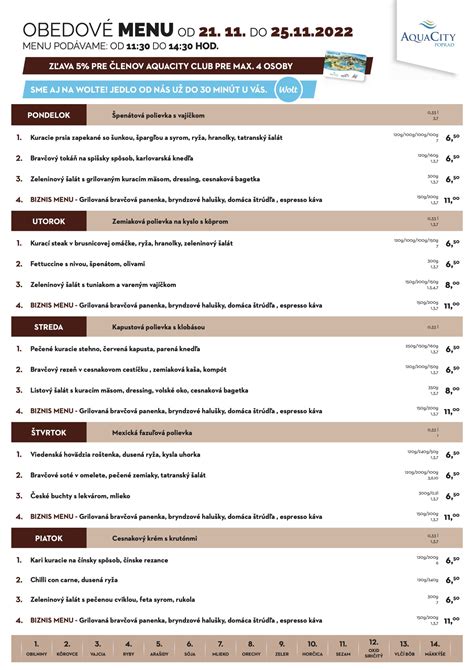 detské menu v reštaurácii