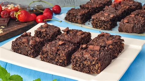hotové ovsené brownies
