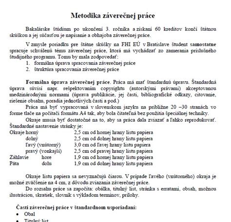 Metodiky výskumu v bakalárskej práci