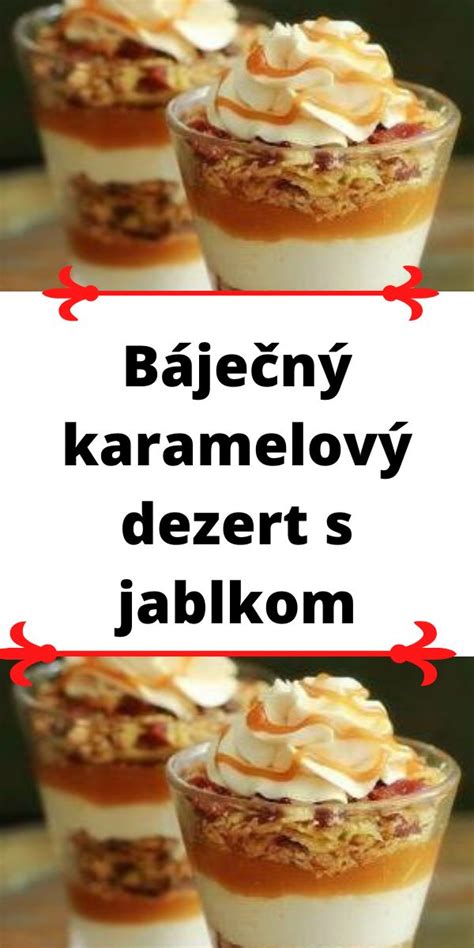 Nádherný karamelový dezert v reze
