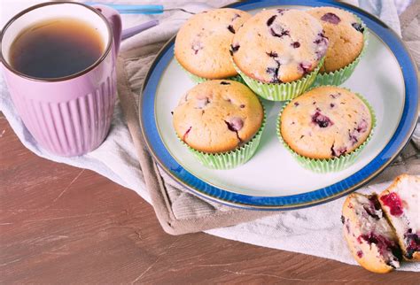 Hotové jogurtové muffiny s ovocím