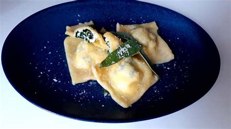 Ravioli plnené špenátom a ricottou
