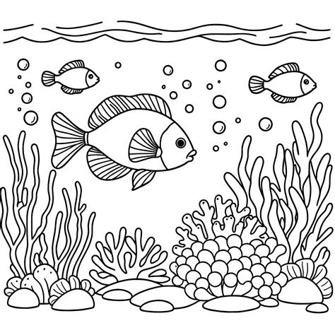 Zaľúbené rybky omaľovánka