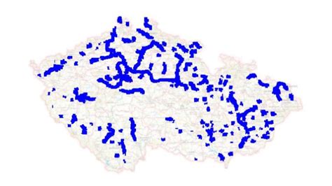 Mapa oblastí lovu divokého lososa
