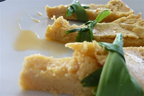 Cícerová socca s medvedím cesnakom