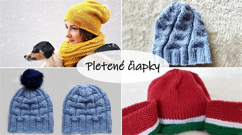 Detské pletené čiapky