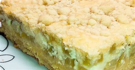 Ingrediencie na rebarborový koláč